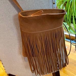 Margot genuine leather women fringe bag purse